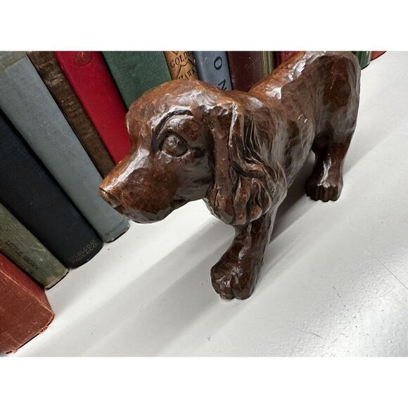 Sussex Spaniel Trotting Figure By Red Mill Hand Carved Vintage Cocker Spaniel - Picture 3 of 9